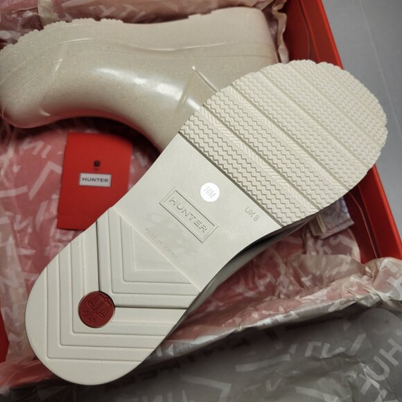 Hunter Women's PLAY™ Starcloud Glitter Short Rain Boots in Shaded White - Picture 2 of 10